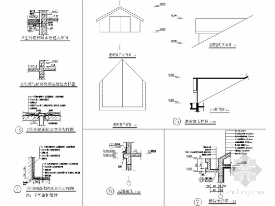 四层框架结构学校教学楼建筑结构全套图-节点大样