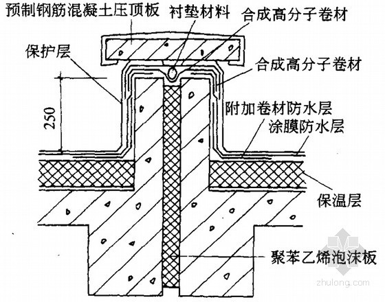 [深圳]住宅楼工程质量样板间引路方案（附节点图）-变形缝构造 