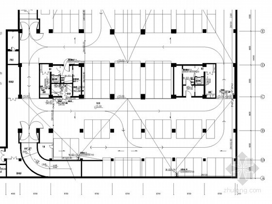 综合楼平面管道布置资料下载-80米综合楼给排水及消防施工图（大院作品）