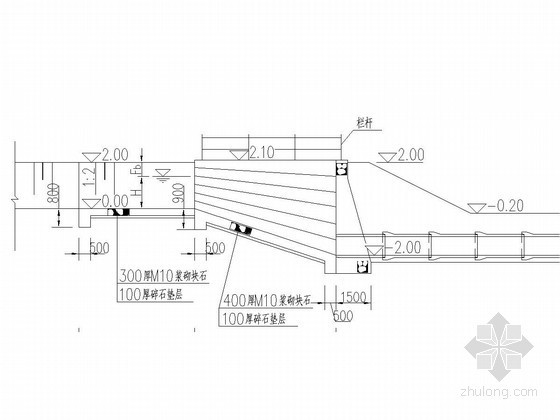 缓坡式混凝土倒虹吸资料下载-缓坡式倒虹吸结构设计详图（含细部）