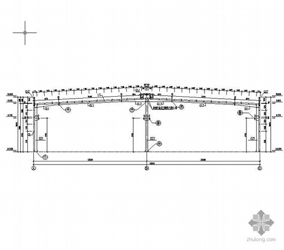 轻钢彩板施工图资料下载-某2X22.5m跨单层轻钢结构厂房施工图