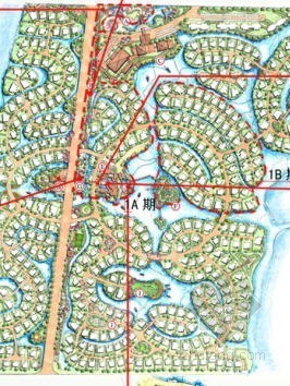 大跨度扩初设计图资料下载-某高尔夫别墅园林扩初设计