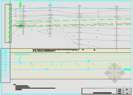 地铁隧道纵断面设计资料下载-[江苏]城市轨道交通区间隧道地质纵断面图