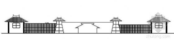 公园古建大门设计图-2