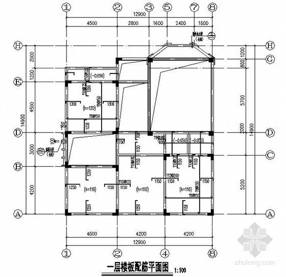 别墅独立基础大样资料下载-框架结构别墅结构施工图（三层 独立基础）