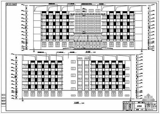 pkpm办公楼设计资料下载-安徽某六层框架办公楼建筑结构设计图(含PKPM模型)