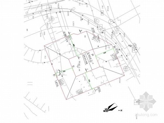 [湖南]道路高排口截污工程(排水工程 结构工程 电气工程 建筑工程)-基坑开挖平面布置图 