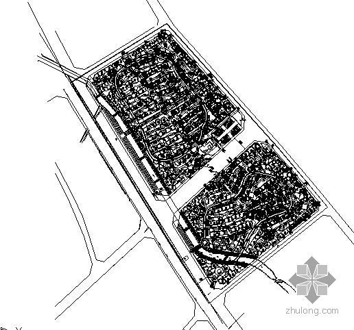 房建总平水电计算资料下载-某小区景观设计总平图纸