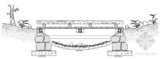 酒窖结构图资料下载-某小木桥结构图