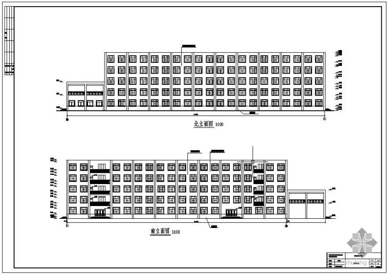 东莞理工学院计算机楼资料下载-[学士]某理工学院办公楼毕业设计图