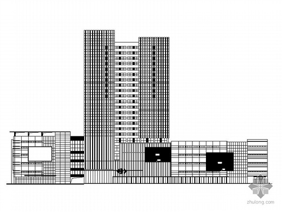 综合办公公寓建筑资料下载-[安徽]某家乐福商业综合楼建筑施工图（商业、办公、公寓）