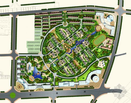 新中式居住区景观规划设计资料下载-居住区景观规划设计方案