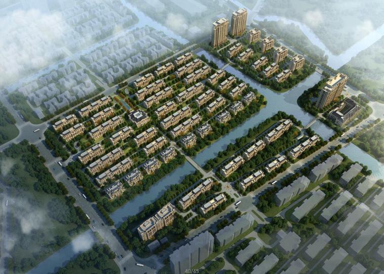 8层居住区效果图资料下载-[上海]周浦欧陆风格居住区建筑方案文本设计（JPG+45页）