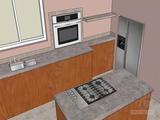 欧式整体居室SketchUp模型下载-欧式整体居室 
