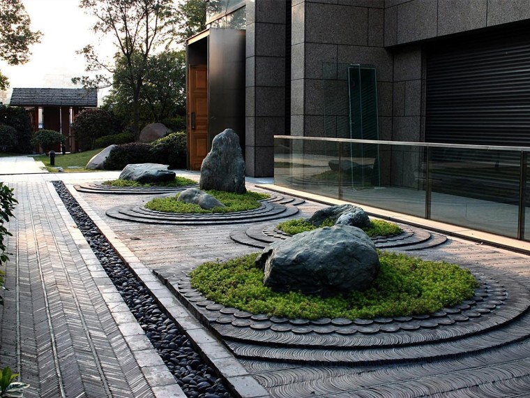生态绿色森林资料下载-杭州昆仑公馆示范区景观
