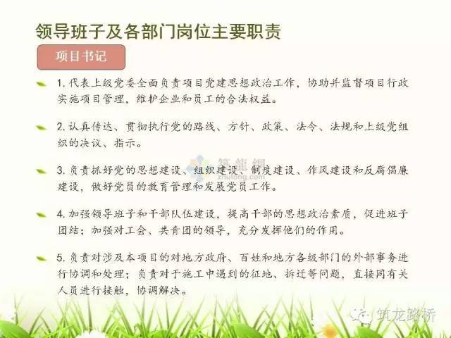 项目部各管理人员职责分工详细说明，找准位置对号入座！_6