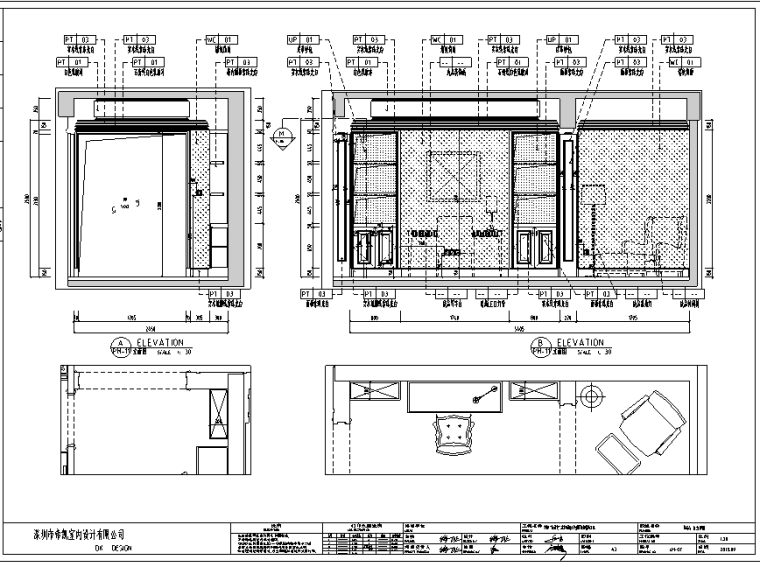 欧式-枣阳“大润发”汽车新城B户型设计施工图-附件预览图3