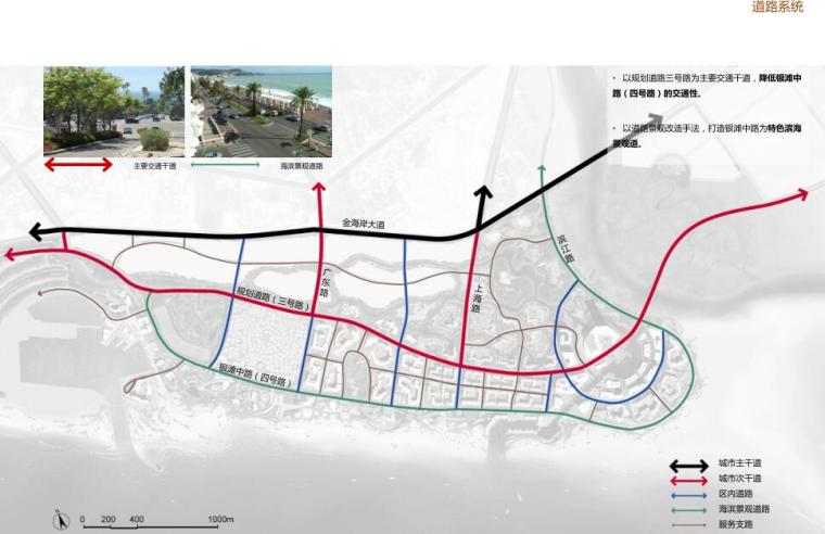 [北京]十里银滩滨水景观规划设计方案文本PDF（112页）-道路系统分析