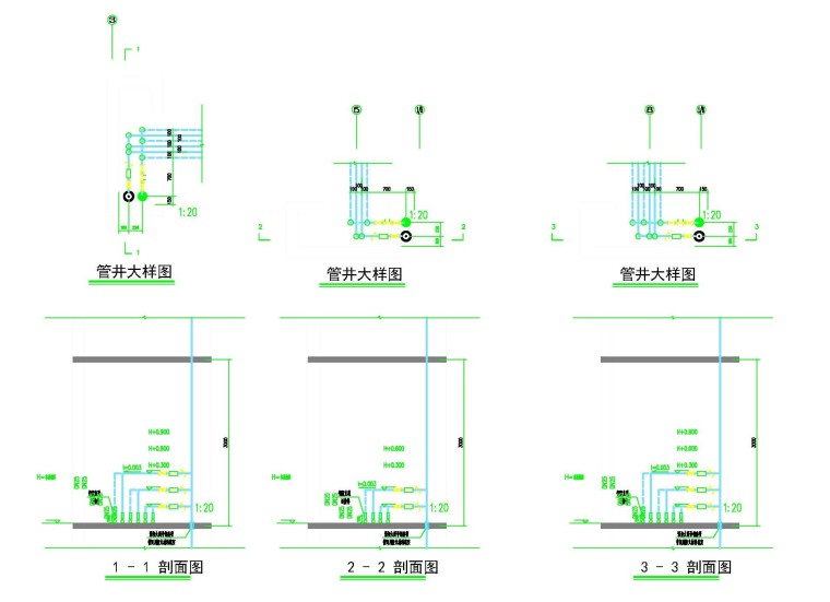 天津某酒店型公寓通风设计图（含平面图、系统图、大样详图）_5