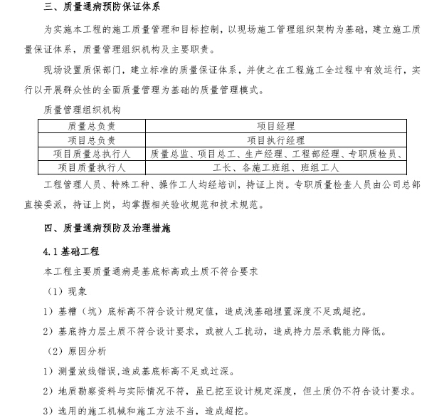 [六盘水]地下综合管廊项目质量常见问题预防和控制方案-质量通病预防及治理措施