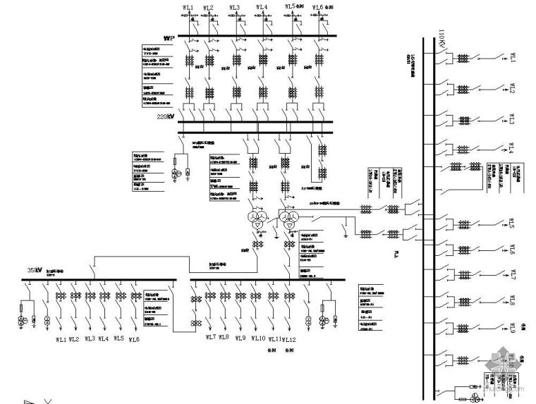 220kv变电站建筑图纸资料下载-[学士]220KV变电站主接线设计