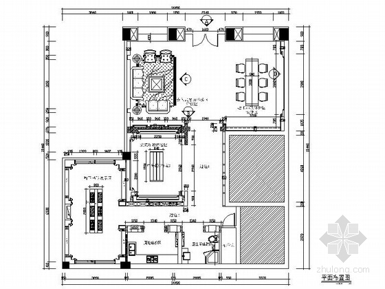 厨卫装修施工图资料下载-[浙江]某名品吊顶专卖店室内装修施工图（含效果）