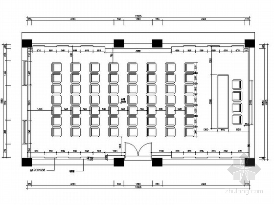 现代商务会议室设计施工图资料下载-[成都]高档四星级花园酒店会议室施工图（含效果）