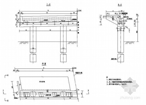 30米连续箱梁CAD资料下载-预应力混凝土连续箱梁桥下部成套cad设计图纸