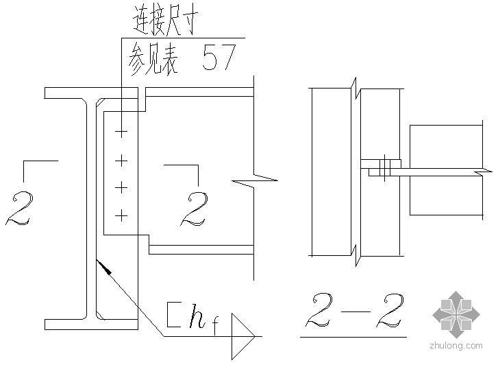 加劲板件资料下载-某直接与主梁加劲板单面相连节点构造详图(一)