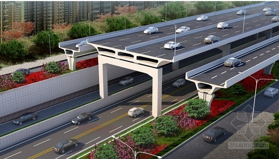 SS级防撞护栏资料下载-[河南]含高架互通及BRT专用道城市快速路工程初步设计图562张（绿化排水照明交通）