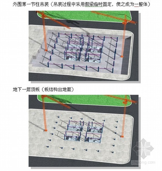 钢骨组合结构资料下载-建筑工程钢-混凝土组合结构技术总结(三维效果图)