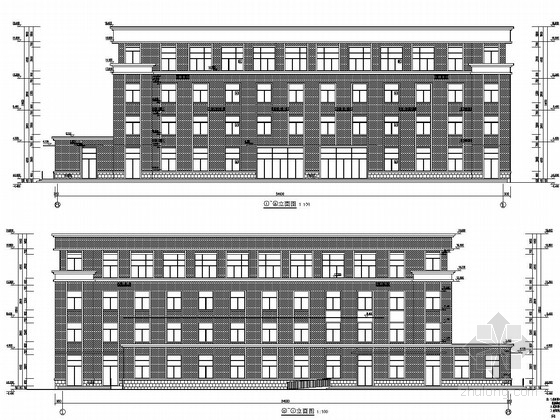 食堂结构施工图建筑施工图资料下载-[安徽]四层主体框架顶部网架结构食堂结构施工图（含建筑施工图）