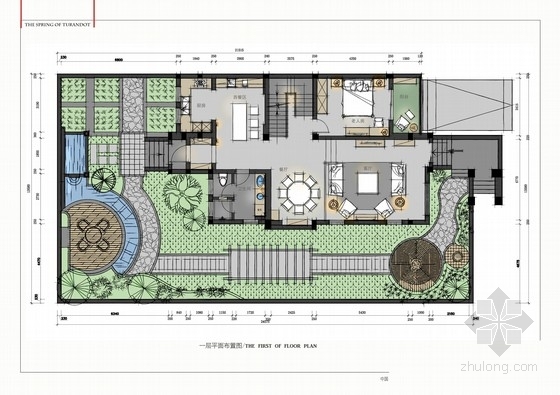 cad园林设计dwg资料下载-[江宁]法式贵族风情两层别墅室内CAD施工图（含实景图及彩色平面）
