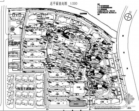 小区地下停车场柱网资料下载-无锡小区全套景观施工图