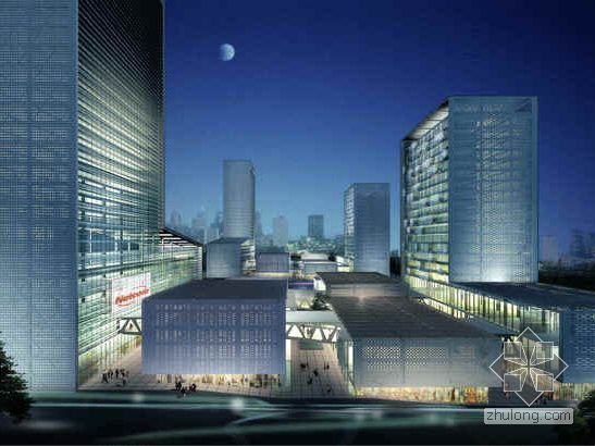 重庆北城天街图纸资料下载-重庆北城某多功能住宅楼群体建筑设计分析