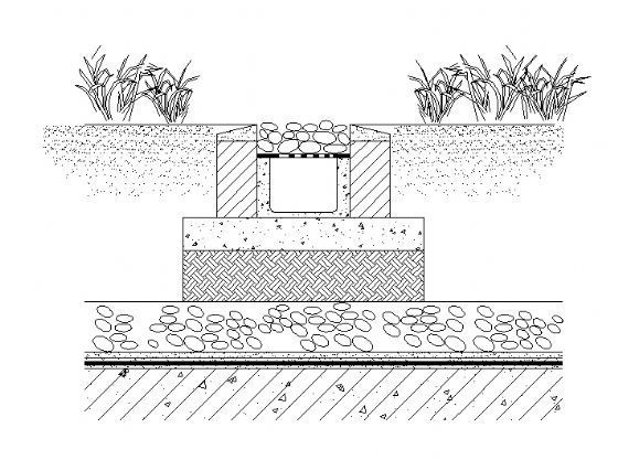 园路排水详图资料下载-排水沟剖面详图