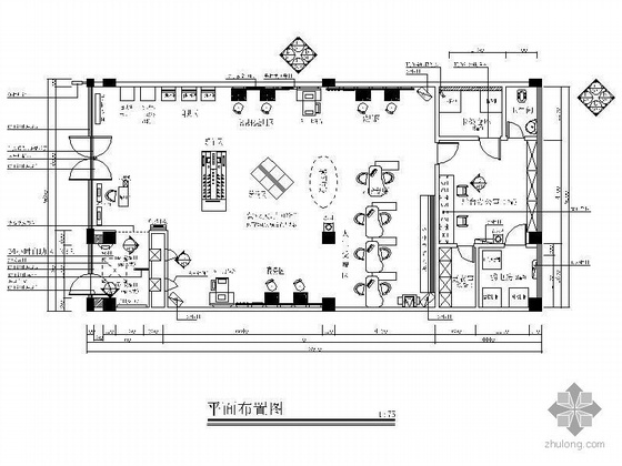 中国移动通信机房施工图纸资料下载-[广东]中国移动营业大厅装修图