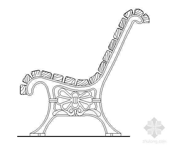园林座椅cad大样图资料下载-座椅施工图大样