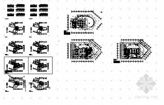 [广东]商住楼（含泳池）空调系统设计施工图-施工系统图 