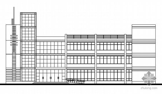 3层办公楼建筑效果图资料下载-海南某四层小型办公楼建筑施工图(带效果图)