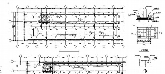 单层厂房dwg资料下载-带吊车门式钢架结构单层厂房施工图（全套）