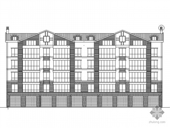 建筑施工图打图12楼资料下载-[太仓]四层住宅楼建筑施工图（12号楼）