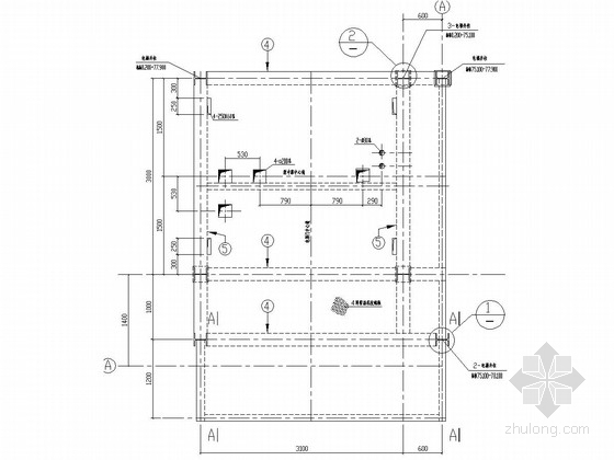 井道式施工电梯方案资料下载-门式刚架结构电梯井道结构施工图