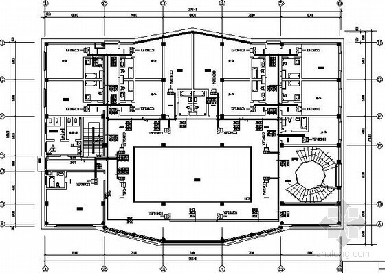 小型空调系统施工图资料下载-小型办公楼空调设计施工图