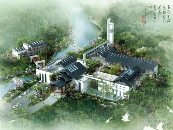 文化建筑接待中心资料下载-[南京]某接待中心建筑设计方案文本