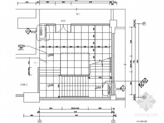 楼梯间水磨石节点资料下载-[东莞]办公大厦LT6楼梯间室内装修图