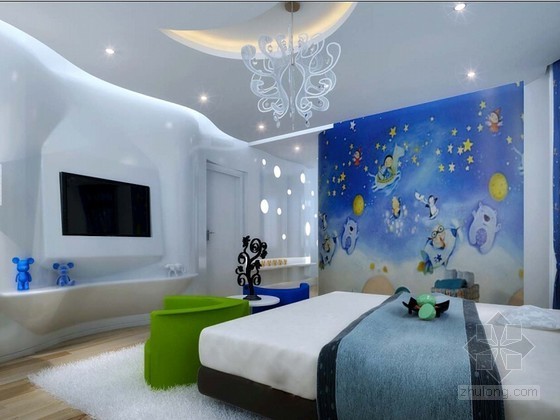 波多黎各梦幻酒店资料下载-梦幻卧室3D模型下载