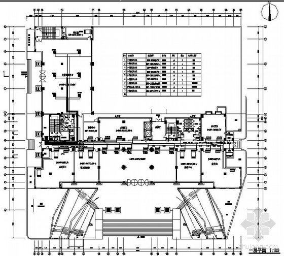 指挥中心CAD图资料下载-浙江某指挥中心空调图