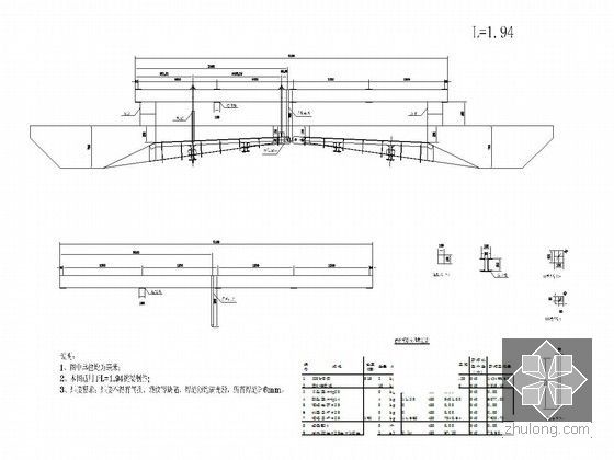 知名企业编制钢管混凝土桁架梁桥实施性施组212页附CAD（鲁班奖工程 钢管格构墩）-II型悬臂模板挑梁构造图 