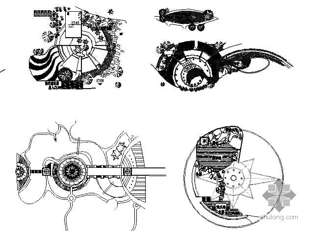 景观设计广场CAD图案资料下载-常用的景观设计图案